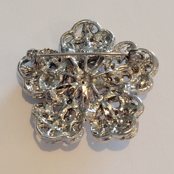 VINTAGE RHINESTONE BROOCH - Picture 4 of 4